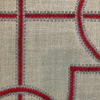 7 1/2 Yards Geometric Textured  Embroidered Woven  Fabric