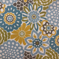8 1/2 Yards Floral Geometric  Print Woven  Fabric