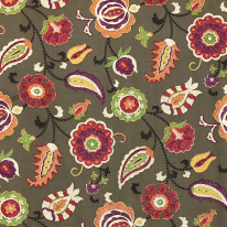 3 Yards Floral Geometric Print Fabric