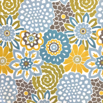 9 3/4 Yards Floral Nature Print Fabric