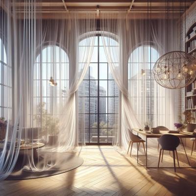 Elegance Unveiled: The Allure of Sheer Drapery Curtain Fabric